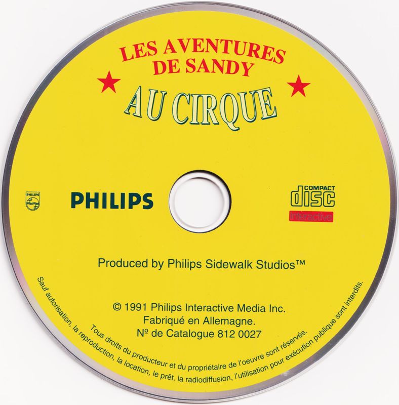 Sandy's Circus Adventure box art for CD-i